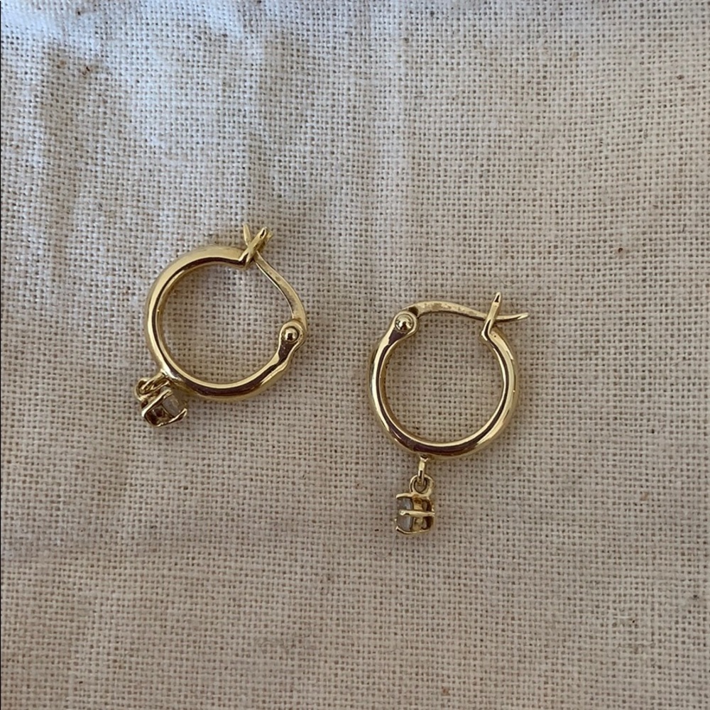 Mejuri sapphire hoops